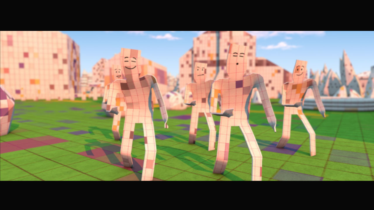3D Lowpoly Paper Town Dance Animation - Good Bread Company, Trieste